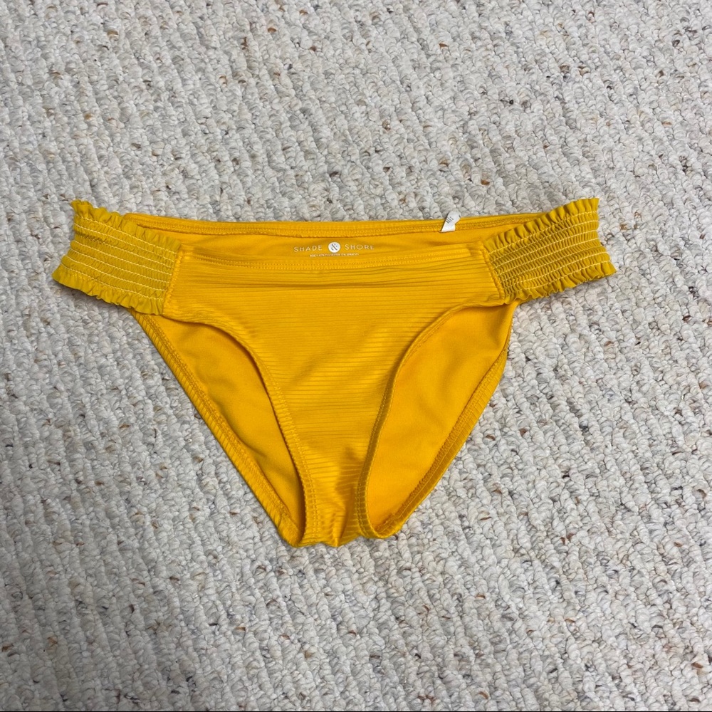 Yellow target bikini bottoms